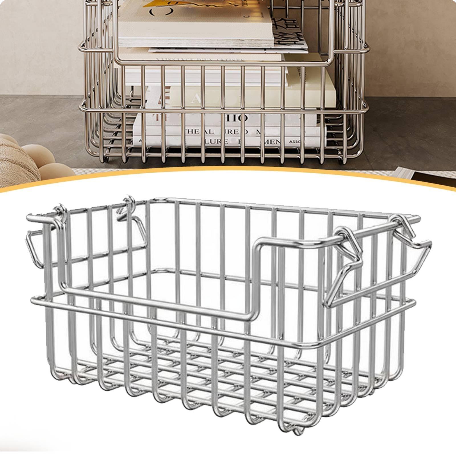 Kitchen Gadgets Organizer - High Capacity Stainless Steel Storage Basket