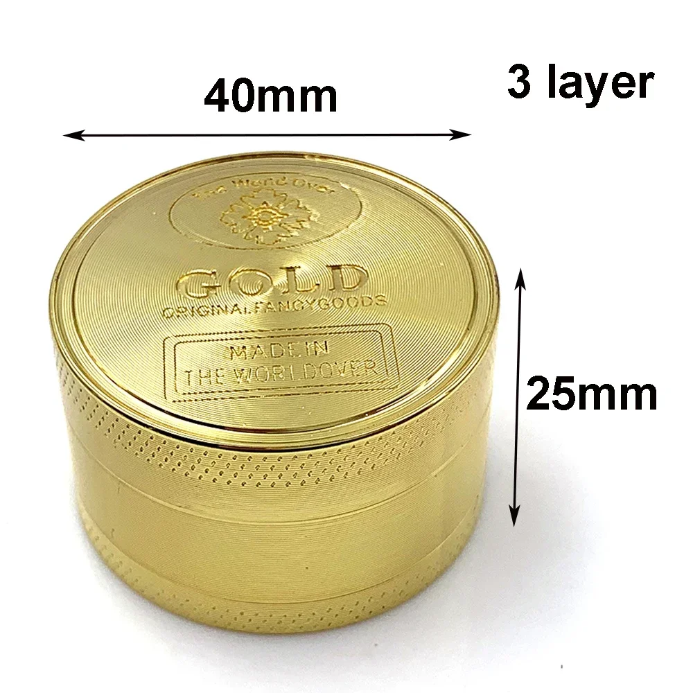 Herb Grinder 3/4 Parts Zinc Al - огляд і ціна Kitchen Gadgets Gold