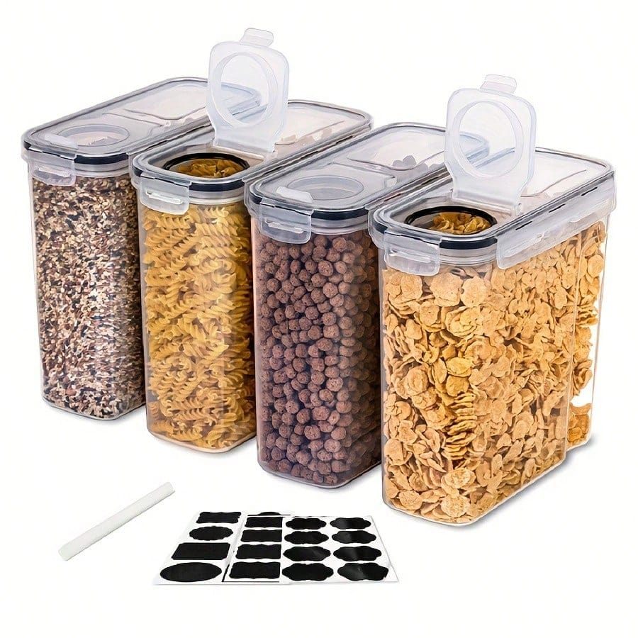 4 Pack Airtight Cereal & Dry F - огляд і ціна Kitchen Gadgets Organizer